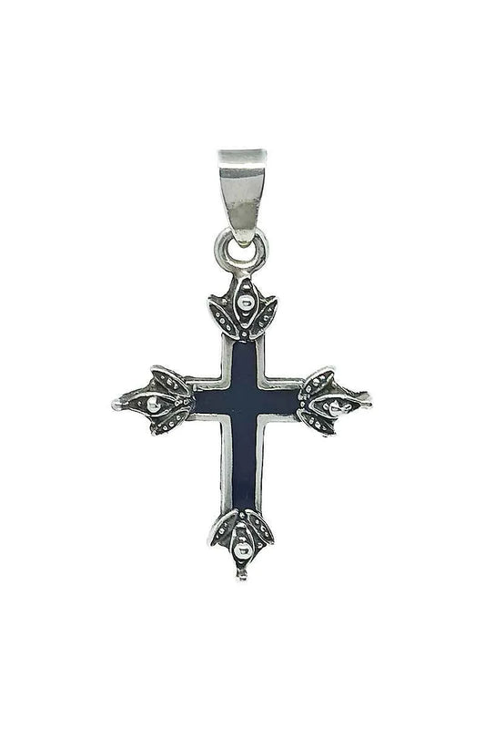 Cruz esmaltada en Plata de Ley 925