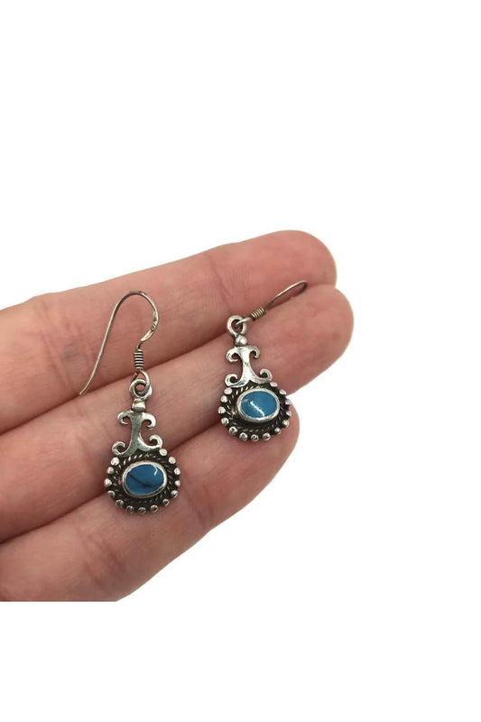 Pendientes Turquesa Plata de Ley 925