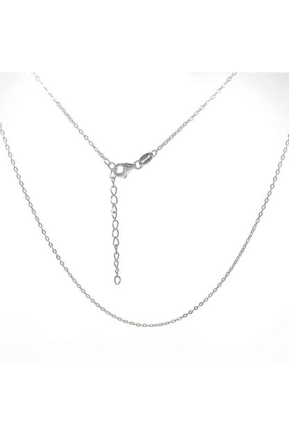 Cadena 42+4 cm Plata de Ley 925 Rodiada