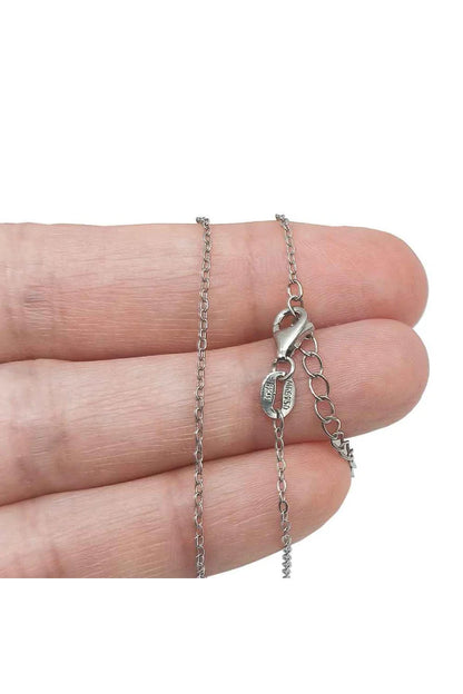 Cadena 42+4 cm Plata de Ley 925 Rodiada