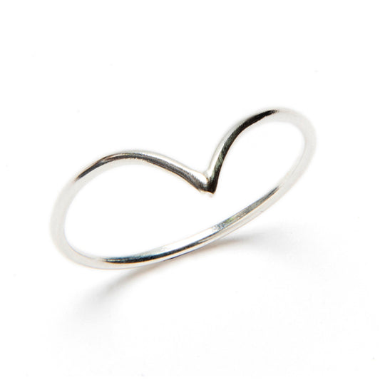 Anillo Minimalista 'Punta de Flecha' en Plata de Ley 925 (Hilo 1.15 mm)