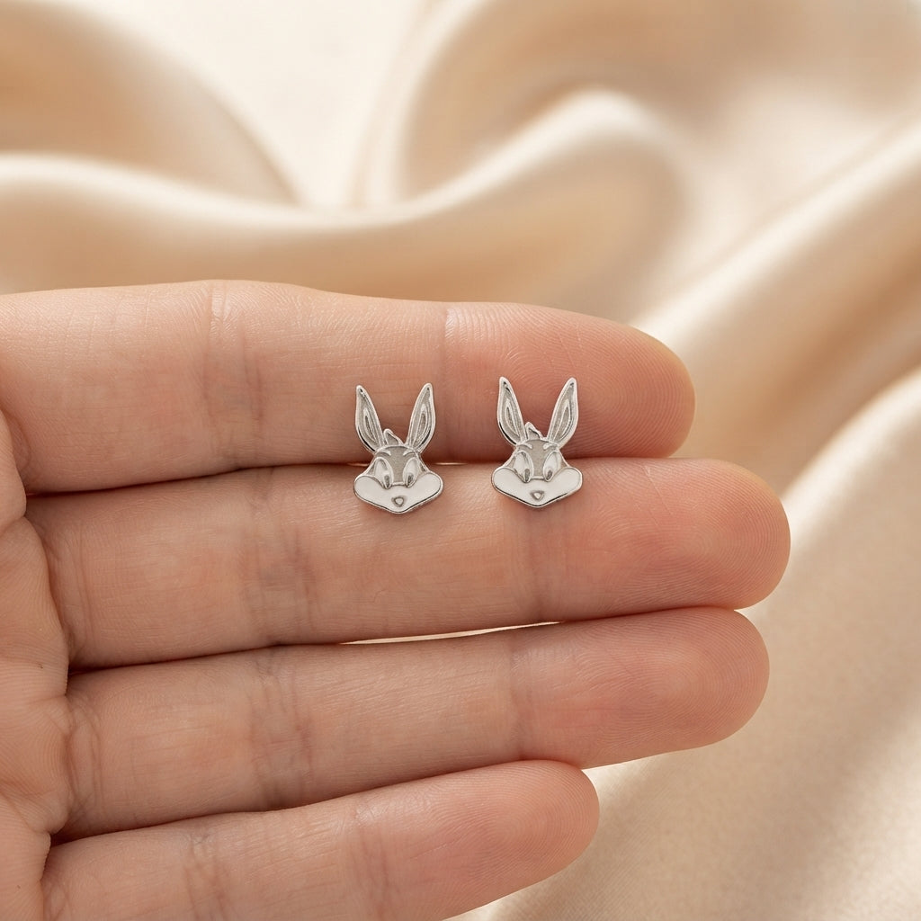 Pendientes de Plata de Ley 925 con Diseño Divertido