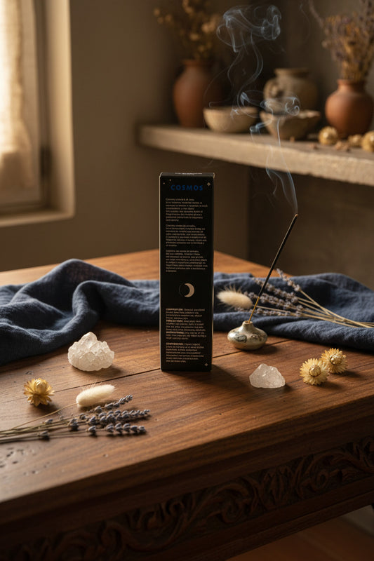 Incienso Artesanal Cosmos – Luxury Black Edition por Sagrada Madre (Hecho en India)