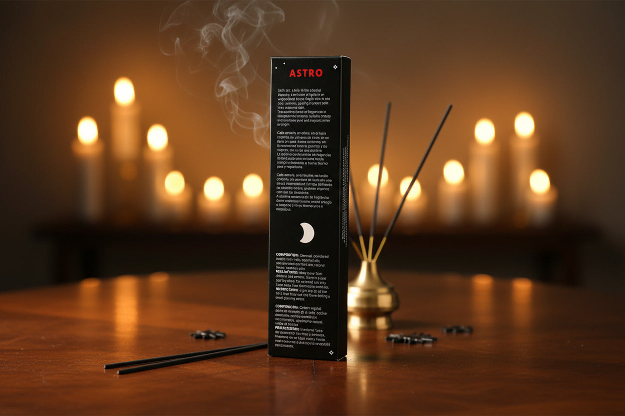 Incienso Artesanal Astro – Luxury Black Edition por Sagrada Madre (Hecho en India)