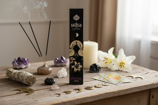 Incienso Artesanal Eclipse – Luxury Black Edition por Sagrada Madre (Hecho en India)
