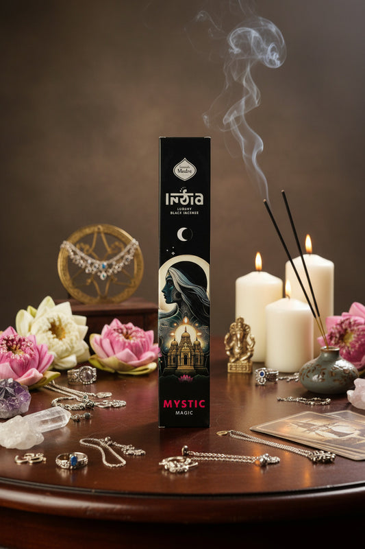 Incienso Artesanal Mystic – Luxury Black Edition por Sagrada Madre (Hecho en India)