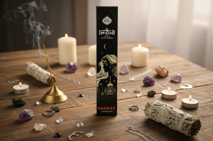 Incienso Artesanal Energy – Luxury Black Edition por Sagrada Madre (Hecho en India)
