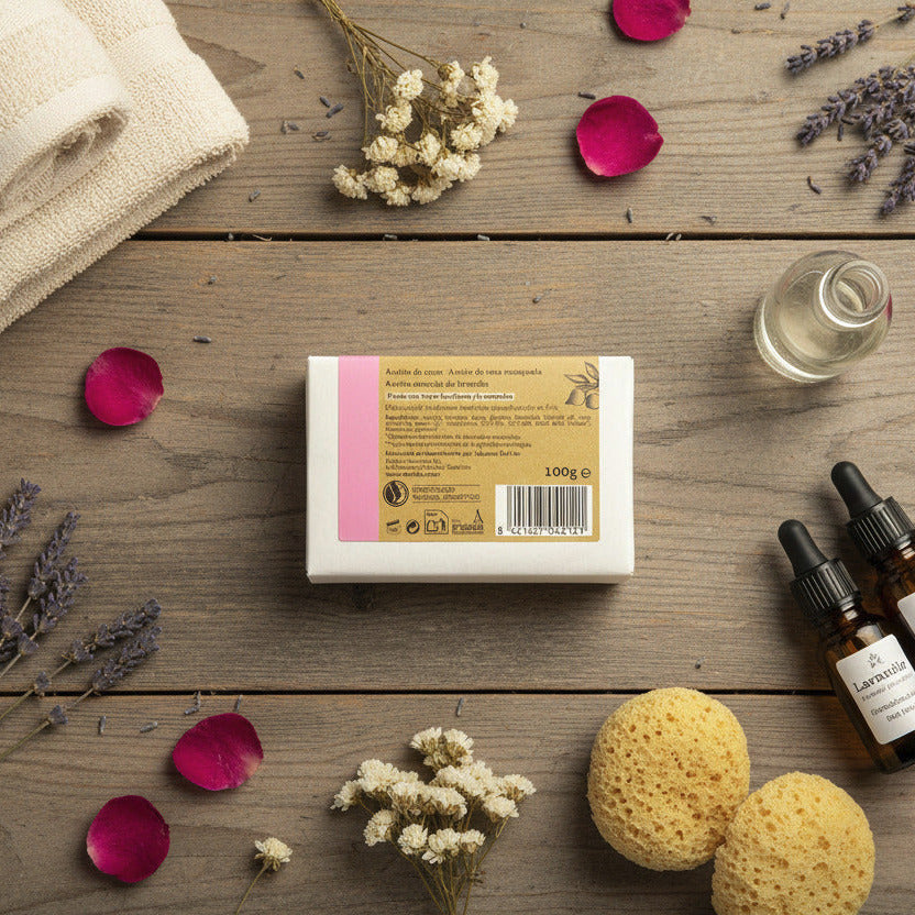 Jabón Natural Artesano de Rosa Mosqueta – Essabó (Pieles con Imperfecciones y Normales)