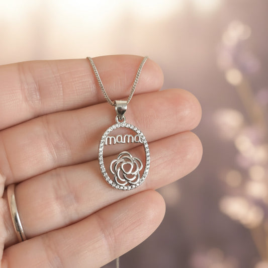 Colgante "Raíces de Amor" en Plata Rodiada - Amuleto de Conexión Eterna