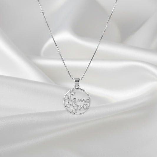 Colgante "Guía Estelar" en Plata Rodiada - Amuleto de Amor Infinito