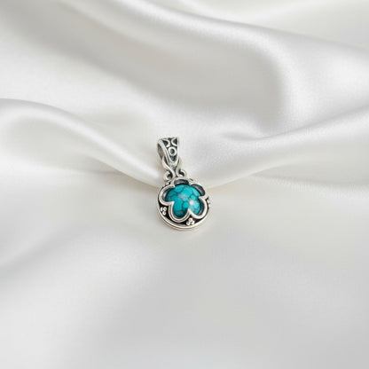 Colgante Gotland "Esencia Ancestral" en Plata de Ley y Turquesa