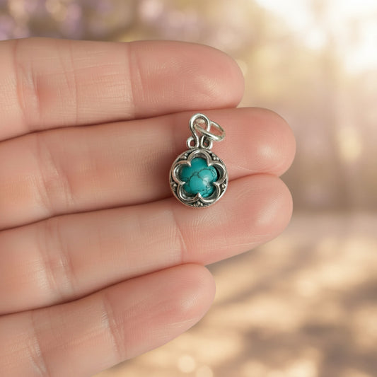 Colgante Gotland "Esencia Ancestral" en Plata de Ley y Turquesa