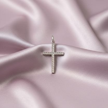 Colgante "Dualidad Sagrada" – Cruz de Doble Faz en Plata de Ley (Pulida y Labrada)