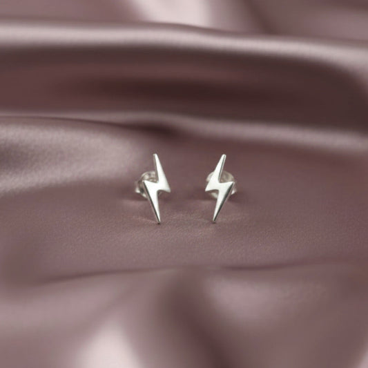 Pendientes Rayo de Poder - Plata de Ley 925 - Amuleto de Intuición y Regalo de Energía Vital