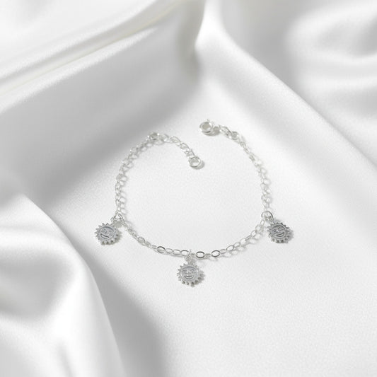 Pulsera Soles en Plata de Ley 925