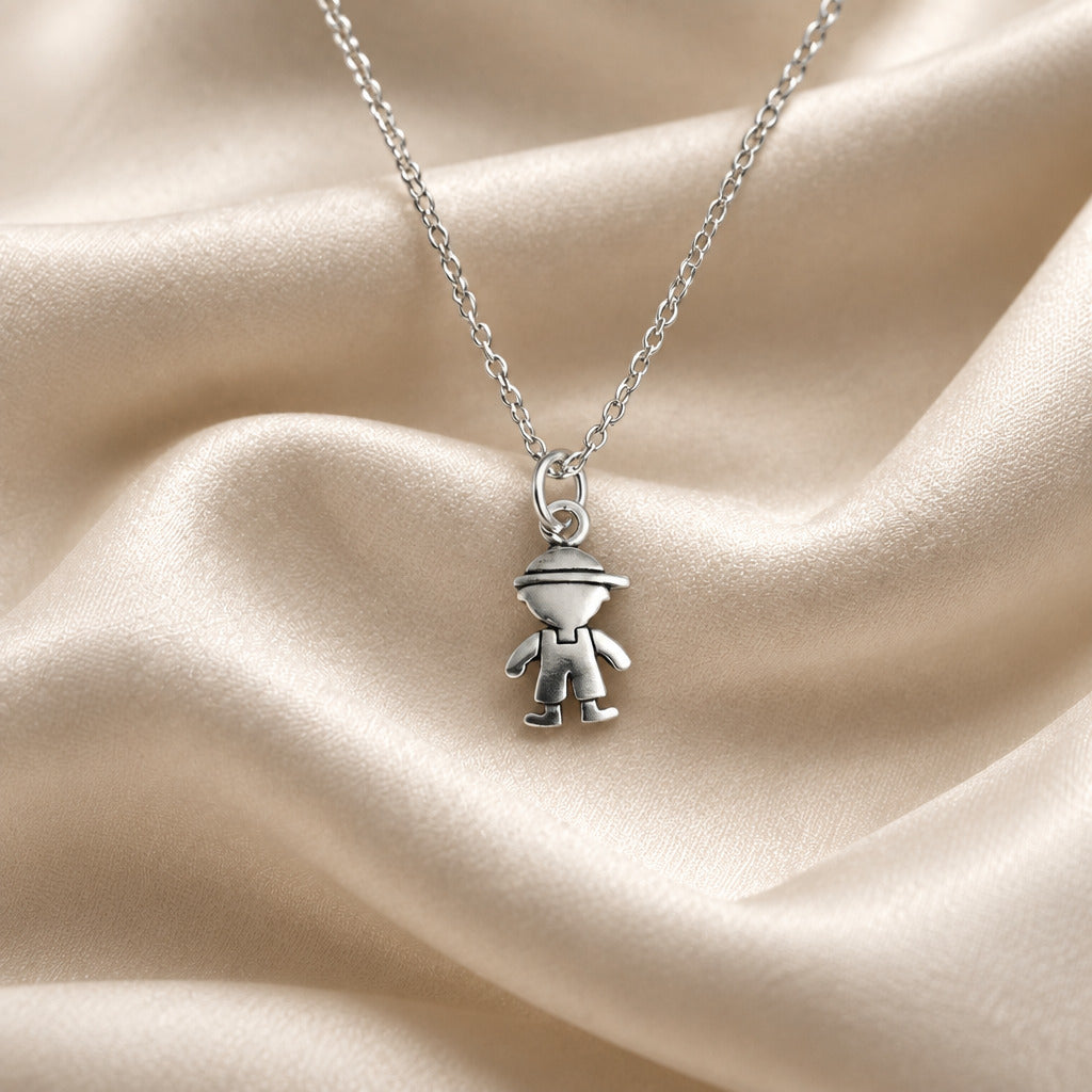Mini Colgante Niño de Plata de Ley