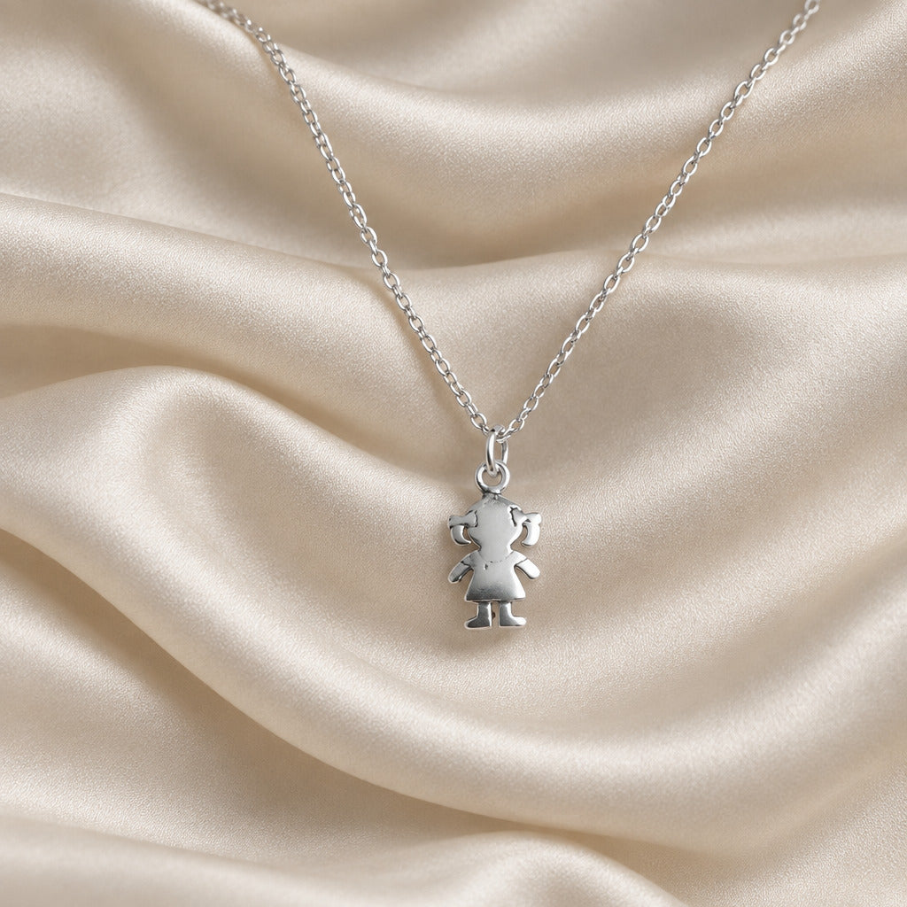 Mini Colgante de Plata de Ley Niña