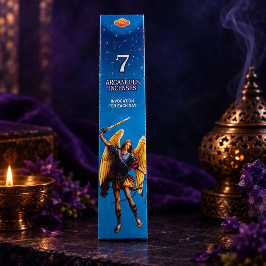 Incienso 7 Arcángeles SAC - Caja de Incienso Litúrgico y Aromático para Invocación Diaria