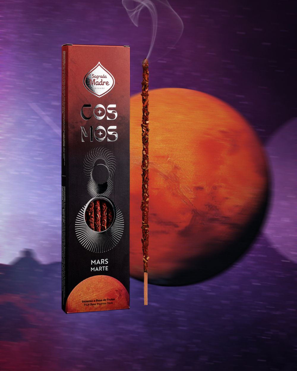 Incienso Cosmos Marte (Martes) - Coraje, Acción y Energía para Emprender