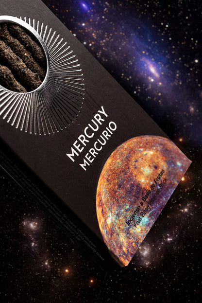 Incienso Cosmos Mercurio (Miércoles) - Comunicación, Intelecto y Fluidez Mental (7 Varillas)