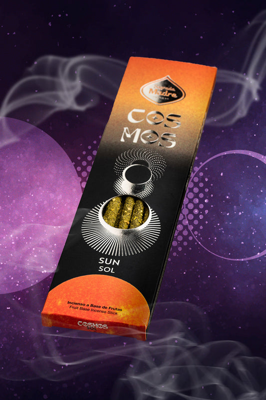 Incienso Cosmos Sol (Domingo) - Vitalidad, Éxito y Fuerza Interior (7 Varillas)
