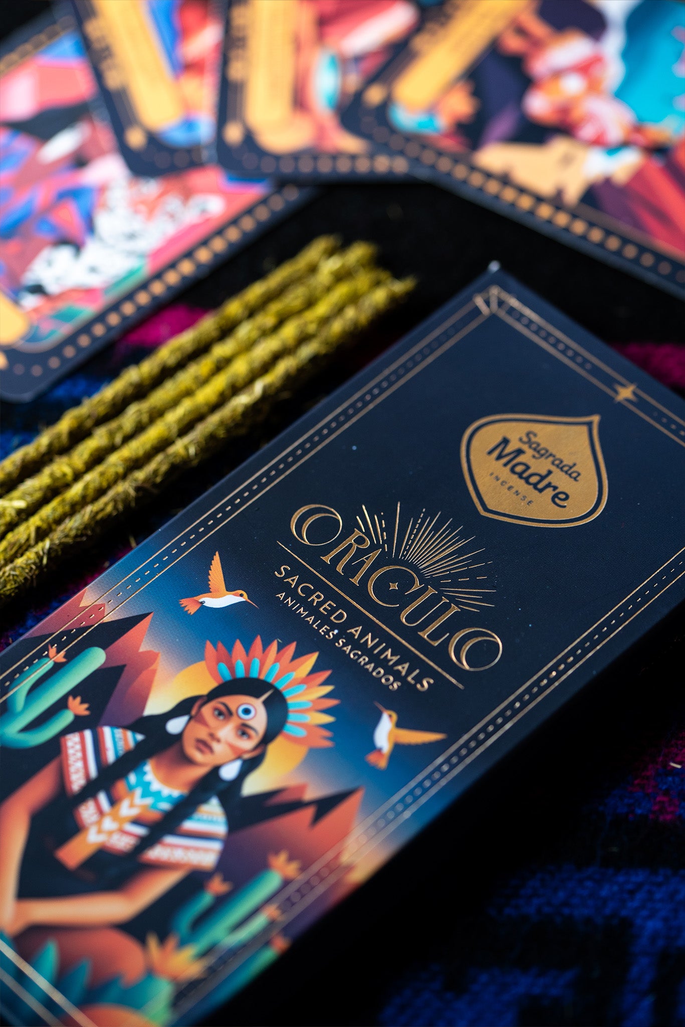 Incienso Oráculo Animales Sagrados - Ritual con Carta Mensaje Sorpresa (8 Varillas)