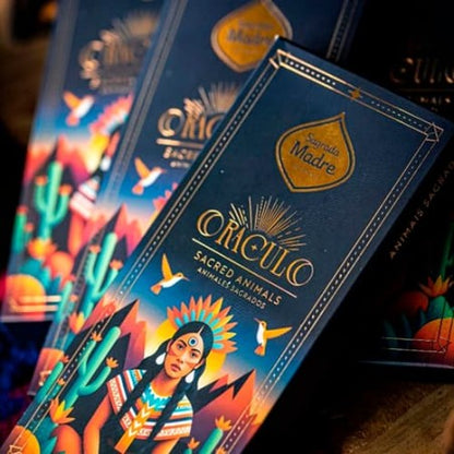 Incienso Oráculo Animales Sagrados - Ritual con Carta Mensaje Sorpresa (8 Varillas)