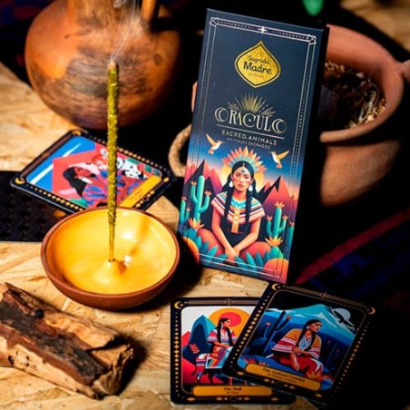Incienso Oráculo Animales Sagrados - Ritual con Carta Mensaje Sorpresa (8 Varillas)