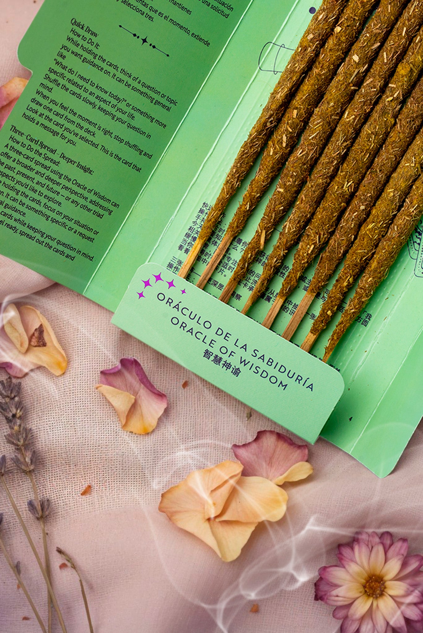 Incienso Oráculo de la Sabiduría (Arcanos Mayores) - Ritual con Carta Sorpresa de Tarot (8 Varillas)