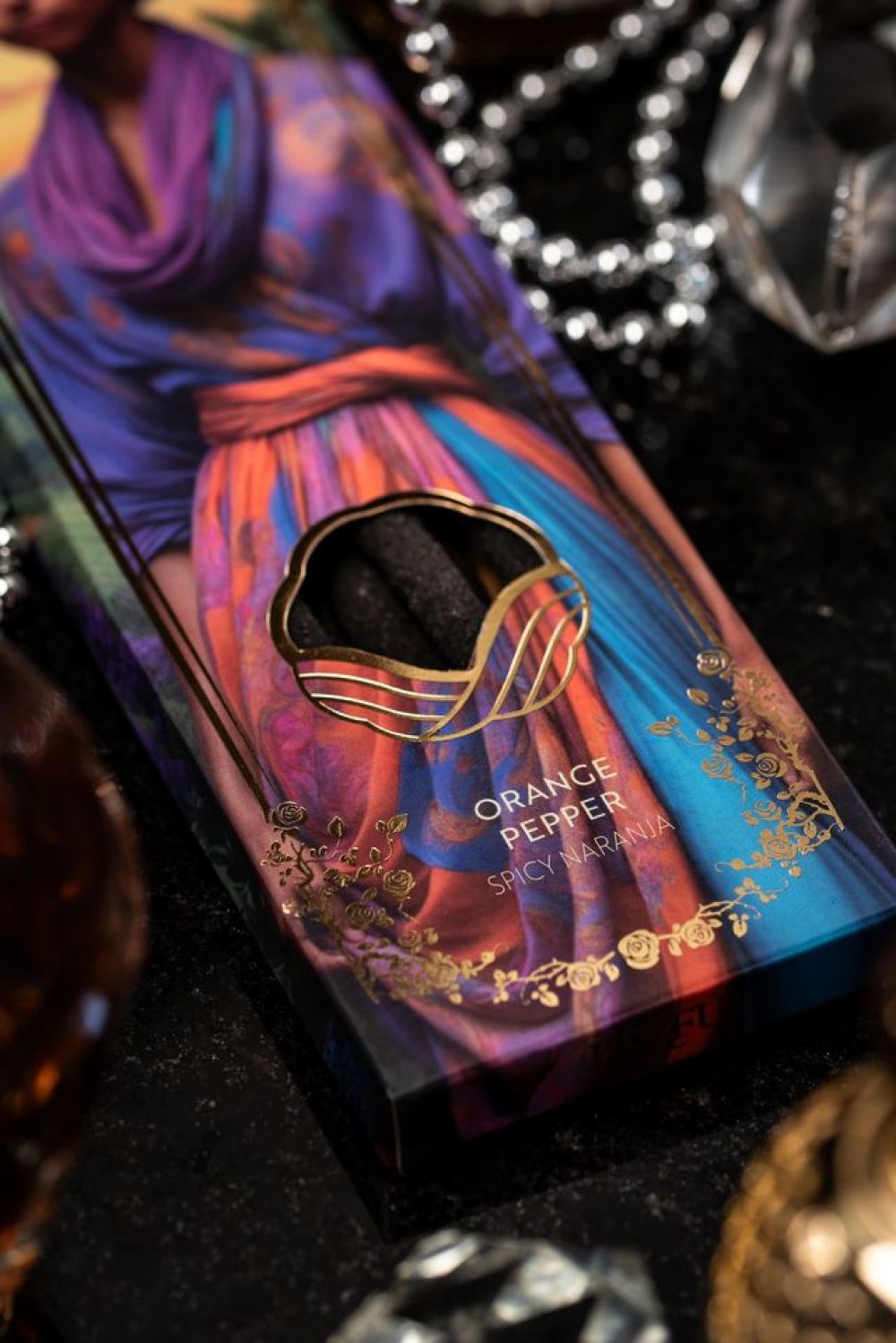 Incienso Tao Perfum Naranja Pimienta (Premium) - Fragancia Estimulante de Vitalidad y Concentración (8 Varillas / 1H)