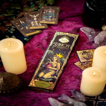 Incienso Tarot Almizcle – Olíbano (Duración Extra) - Fusión Limpiadora para Enraizar, Purificar y Equilibrar la Energía
