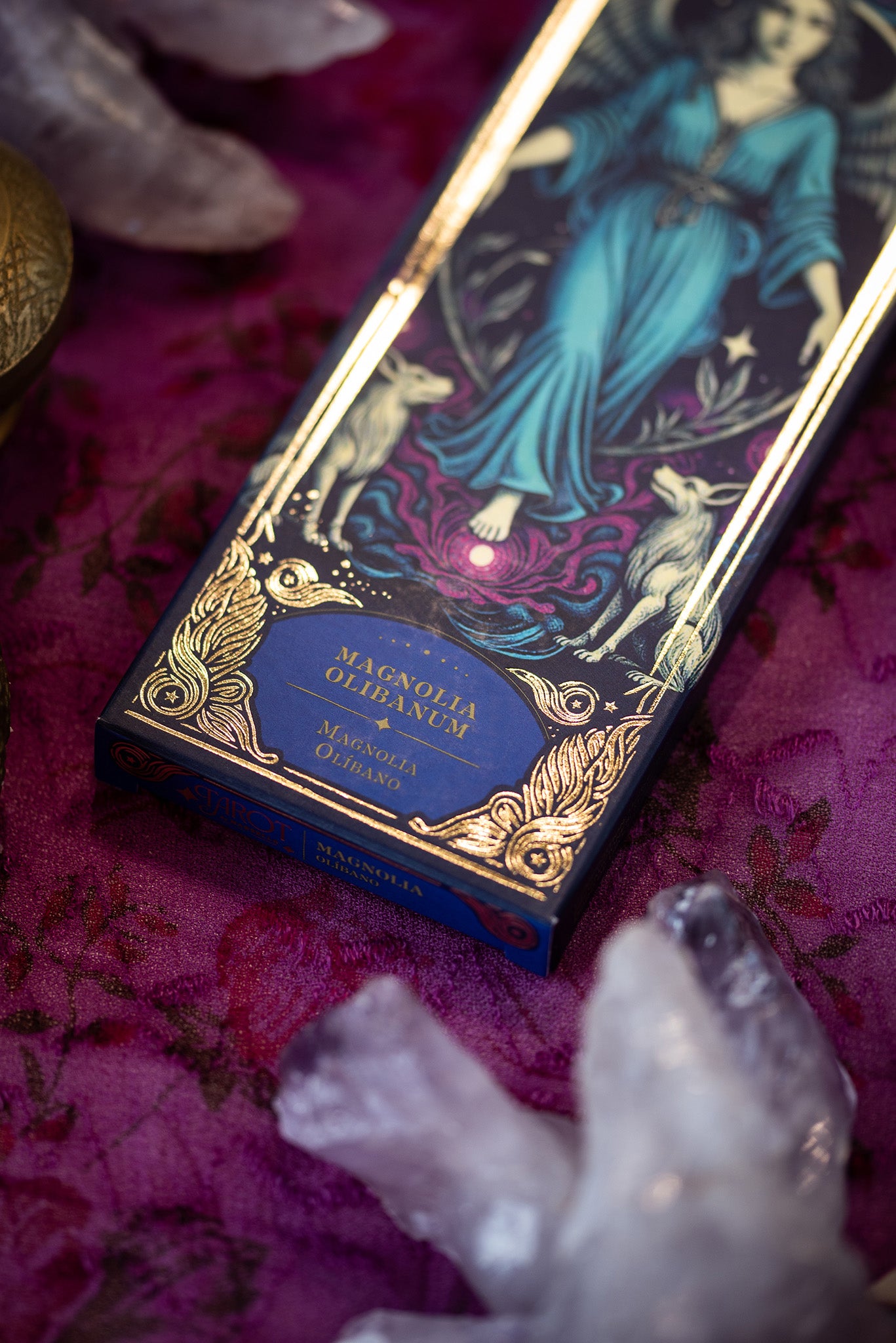 Incienso Tarot Magnolia – Olíbano (Duración Extra) - Fusión de Serenidad para Calmar la Mente y Abrir el Corazón