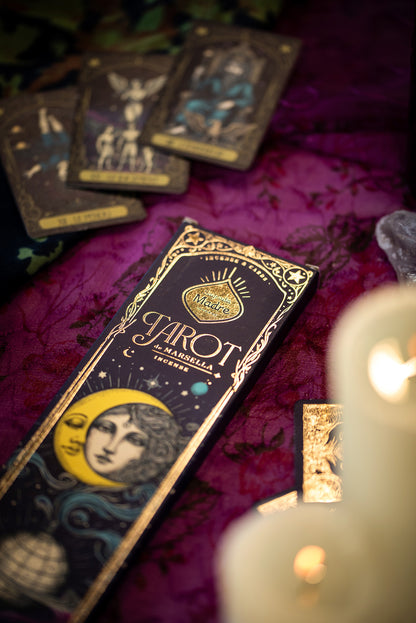 Incienso Tarot Nag Champa – Olíbano (Duración Extra) - Fragancia Sagrada para Conexión Interior y Purificación