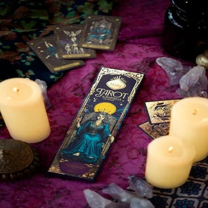 Incienso Tarot Sándalo – Olíbano (Duración Extra) - Fusión Sagrada para Centrar, Limpiar y Encontrar la Claridad