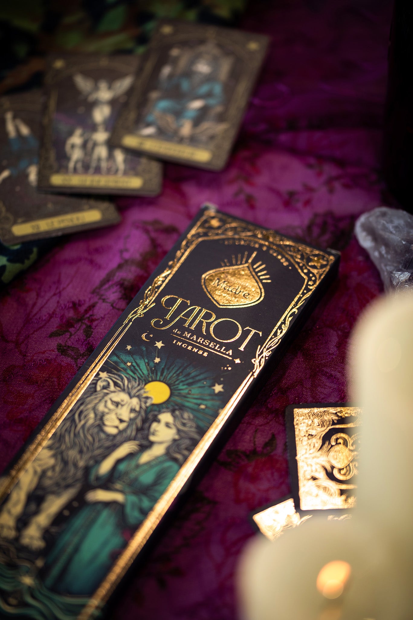 Incienso Tarot Vainilla – Olíbano (Duración Extra) - Fusión Dulce para Reconfortar, Limpiar y Elevar el Alma
