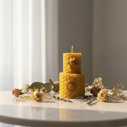 Pack Abundancia Natural con Vela de Miel y Pulsera de Aventurina Verde - Amuleto de Prosperidad para Regalo Místico