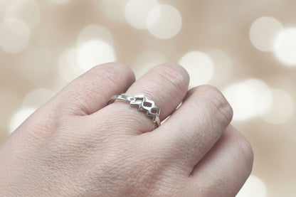 Anillo "Océano Estelar" Acuario - Plata de Ley 925 - Amuleto de Libertad, Innovación y Conciencia Universal