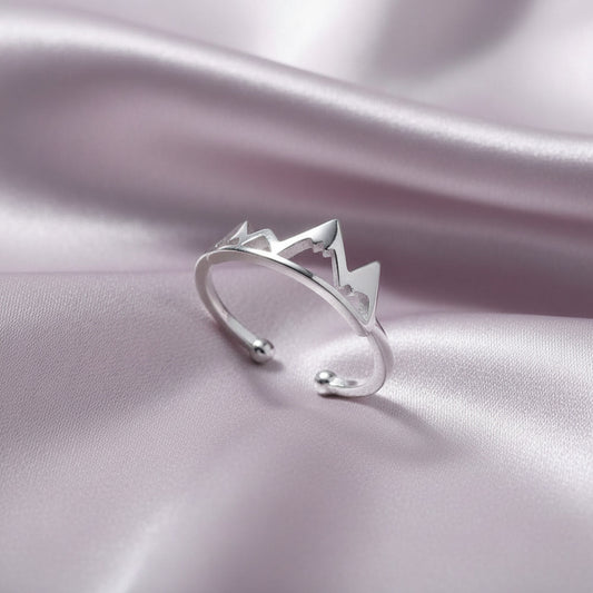 Anillo "Cumbres de Libertad" – Plata de Ley 925 Rodiada – Amuleto de Superación y Fuerza