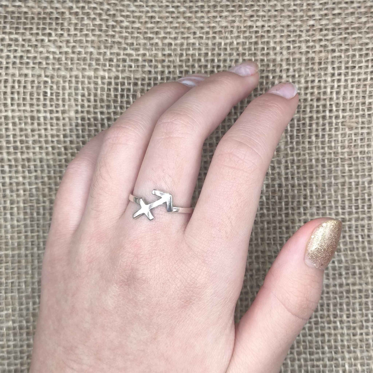 Anillo Sagitario en Plata de Ley 925 - Amuleto de Sabiduría, Libertad y Espíritu Aventurero