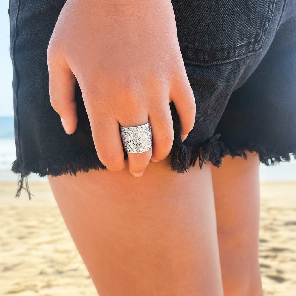 Anillo de Peces en Plata de Ley 925 - Amuleto de Abundancia y Protección