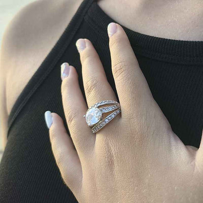 Anillo Soberano de Luz - Plata de Ley 925 y Circonita - Amuleto de Claridad y Regalo de Poder