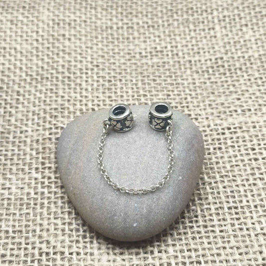 Cadena de Seguridad "Trébol del Destino" en Plata de Ley 925 - Compatible con Pulseras Tipo Pandora - Amuleto de Protección y Fortuna