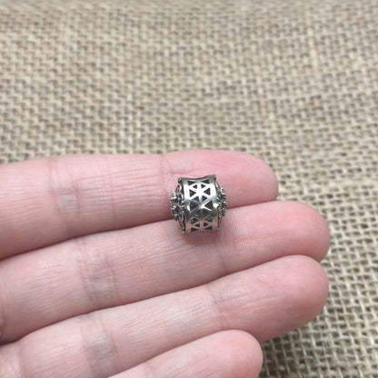 Charm "Estrella del Destino" en Plata de Ley 925 - Calado con Circonitas Brillantes - Amuleto de Guía y Protección Espiritual