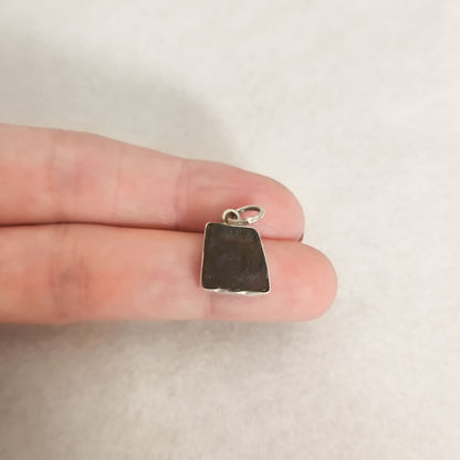 Colgante Moldavita en Plata de Ley 925 - Piedra Natural Transformadora