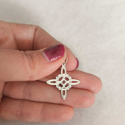 Colgante Nudo de Bruja Plata de Ley 925 - El Amuleto de Máxima Protección Energética