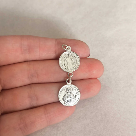 Amuleto Protección Completa - San Benito Contra el Mal y San Judas para lo Imposible