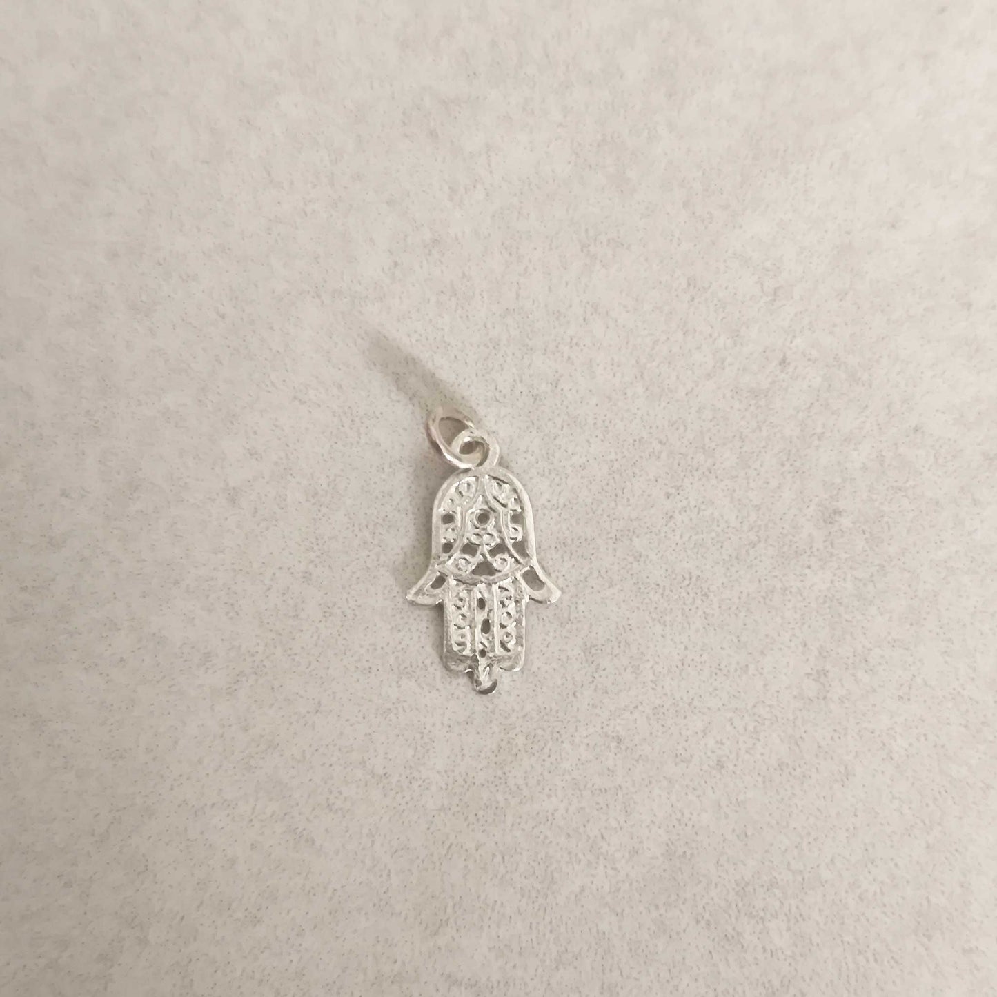 Colgante Mano de Fátima (Hamsa) Plata de Ley 925 - Amuleto de Protección y Buena Suerte