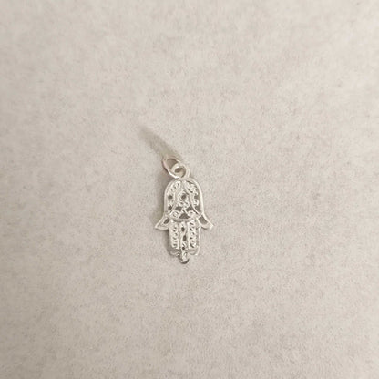 Colgante Mano de Fátima (Hamsa) Plata de Ley 925 - Amuleto de Protección y Buena Suerte