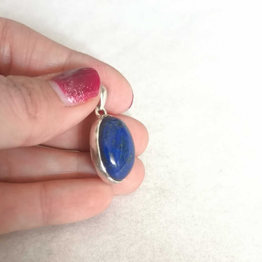 Colgante Lapislázuli Plata de Ley 925 - Sabiduría, Comunicación y Anti-Estrés
