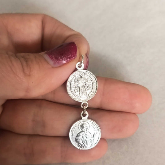 Amuleto Protección Completa - San Benito Contra el Mal y San Judas para lo Imposible